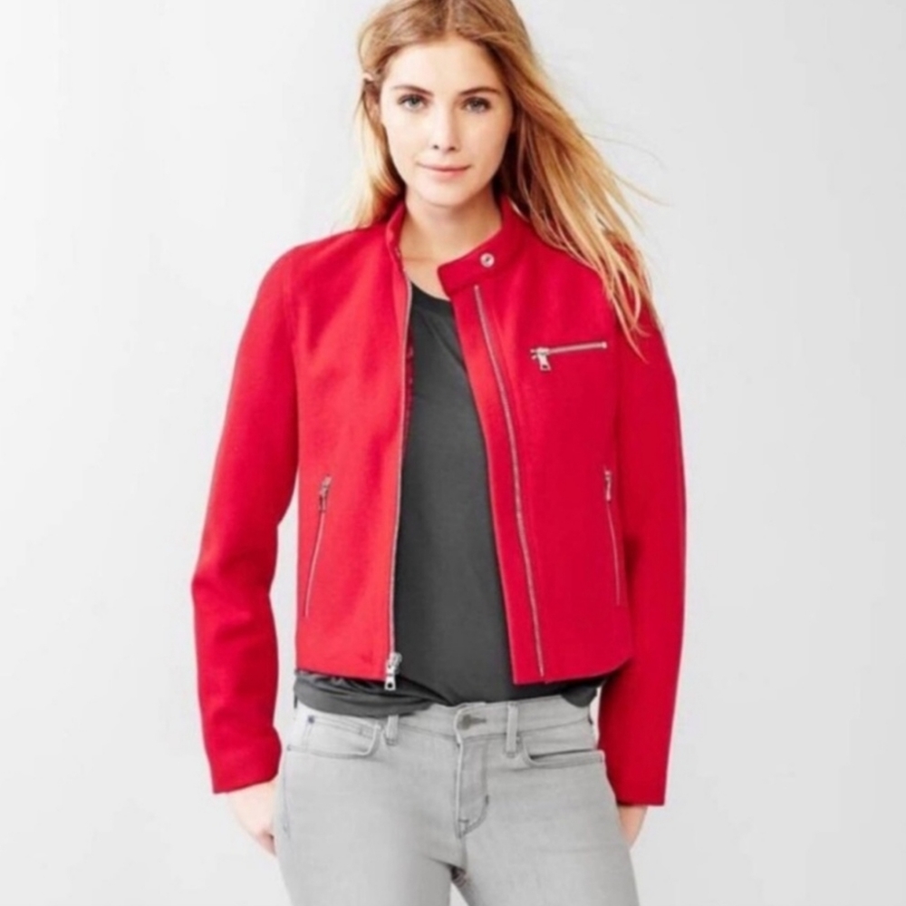 Gap Bright Red Winter Jacket - image 2